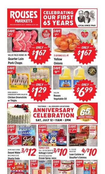 Rouses Markets Flyer - 07/09/2025 - 07/16/2025.