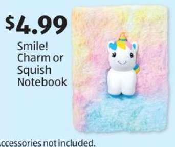 Smile! Charm or Squish Notebook