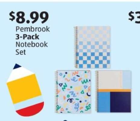 Pembrook 3-Pack Notebook Set