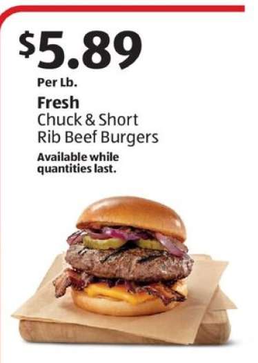Fresh Chuck & Short Rib Beef Burgers