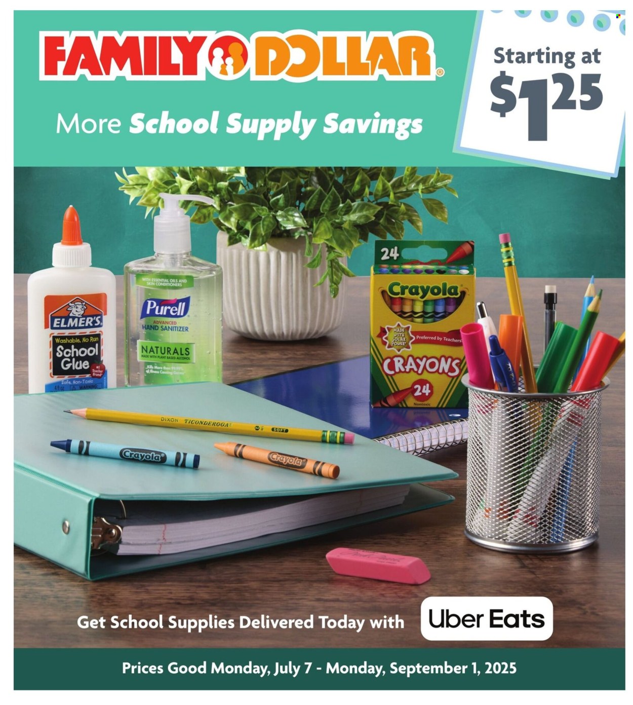 Family Dollar ad - 07/07/2025 - 09/01/2025. Page 1