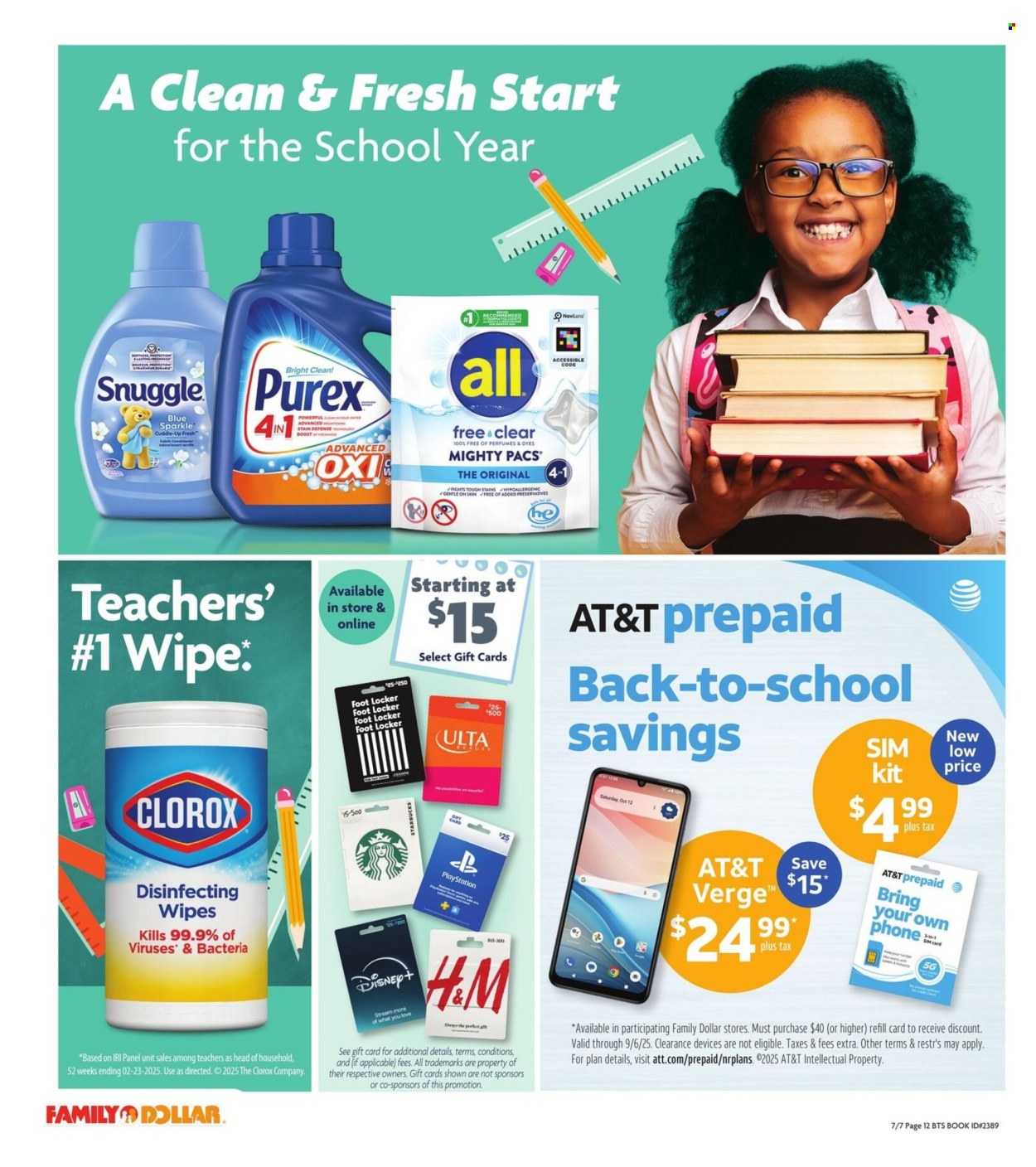 Family Dollar ad - 07/07/2025 - 09/01/2025. Page 12