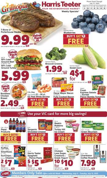Harris Teeter Flyer - 07/09/2025 - 07/15/2025.