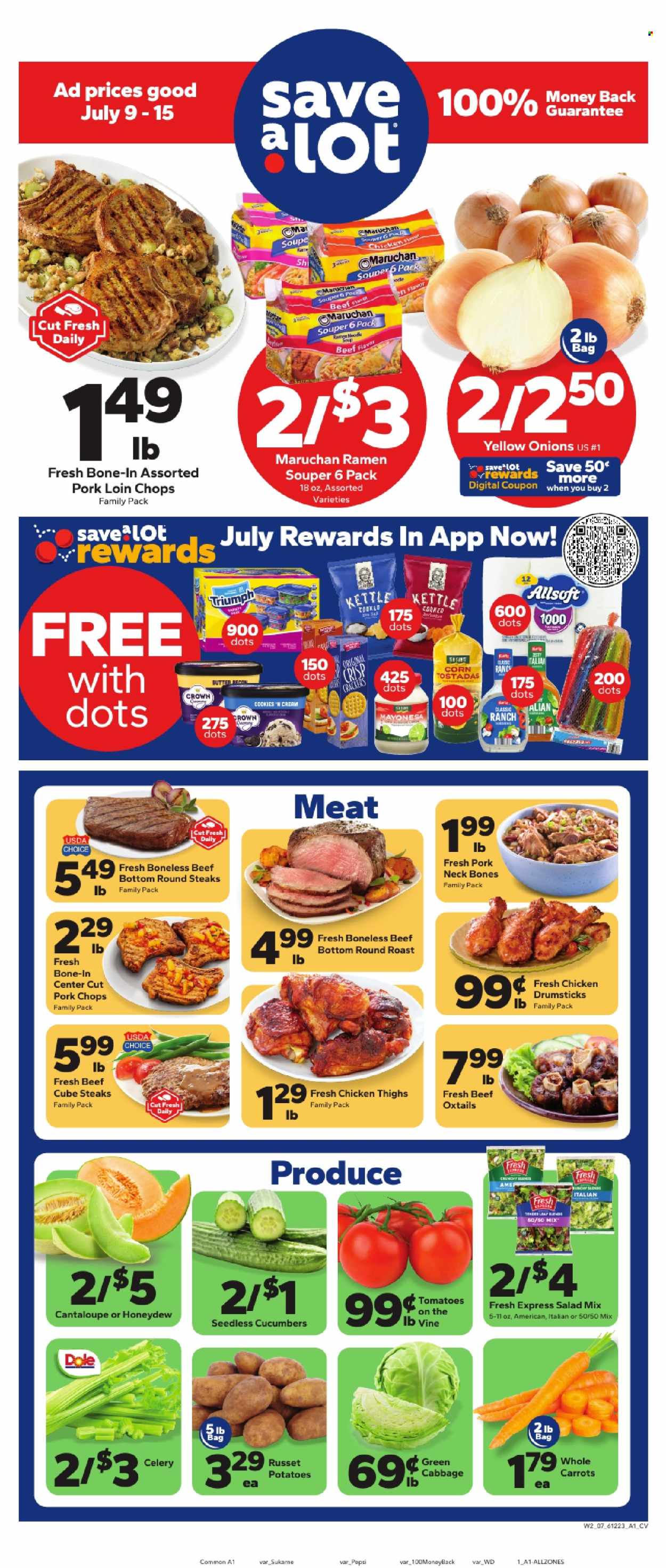 Save a Lot ad - 07/09/2025 - 07/15/2025. Page 1