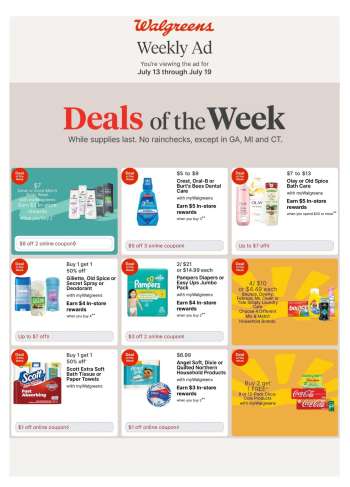 Walgreens Flyer - 07/13/2025 - 07/19/2025.