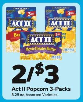 Act II Popcorn 3-Packs