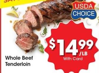 Whole Beef Tenderloin