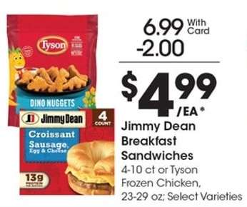 Jimmy Dean Breakfast Sandwiches