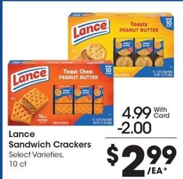 Lance Sandwich Crackers