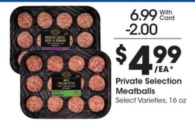 Private Selection Meatballs