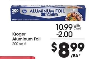 Kroger Aluminum Foil