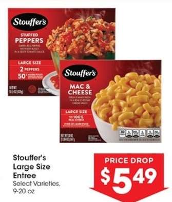 Stouffer's Large Size Entrée