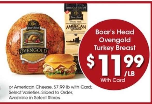 Boar's Head OvenGold Turkey Breast