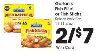 Gorton's Fish Fillet or Fish Sticks