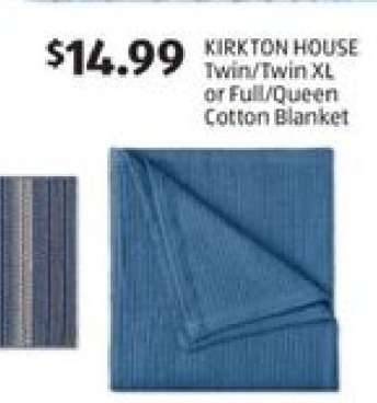 KIRKTON HOUSE Twin/Twin XL or Full/Queen Cotton Blanket