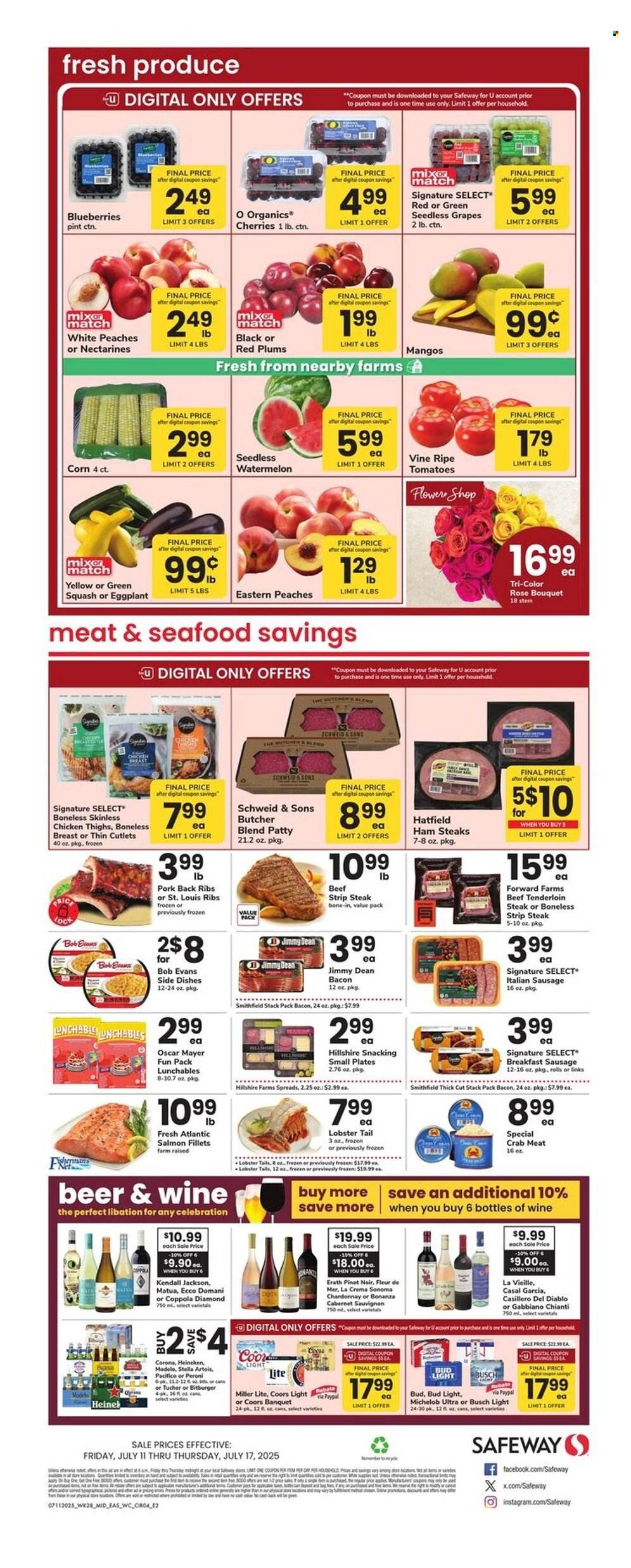 Safeway ad - 07/11/2025 - 07/17/2025. Page 4