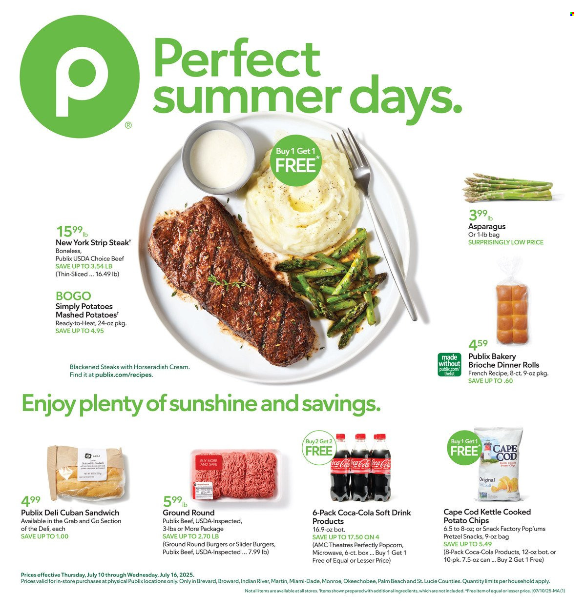 Publix ad - 07/10/2025 - 07/16/2025. Page 1