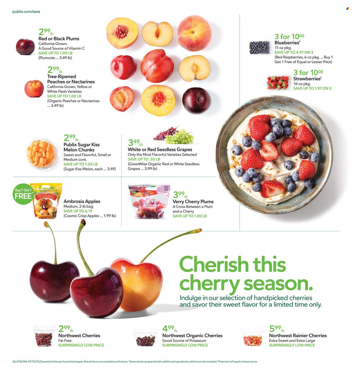 Publix ad - 07/10/2025 - 07/16/2025. Page 6