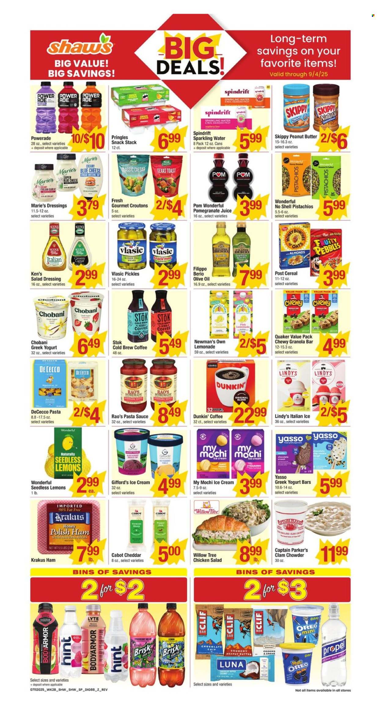 Shaw’s ad - 07/11/2025 - 07/17/2025. Page 1