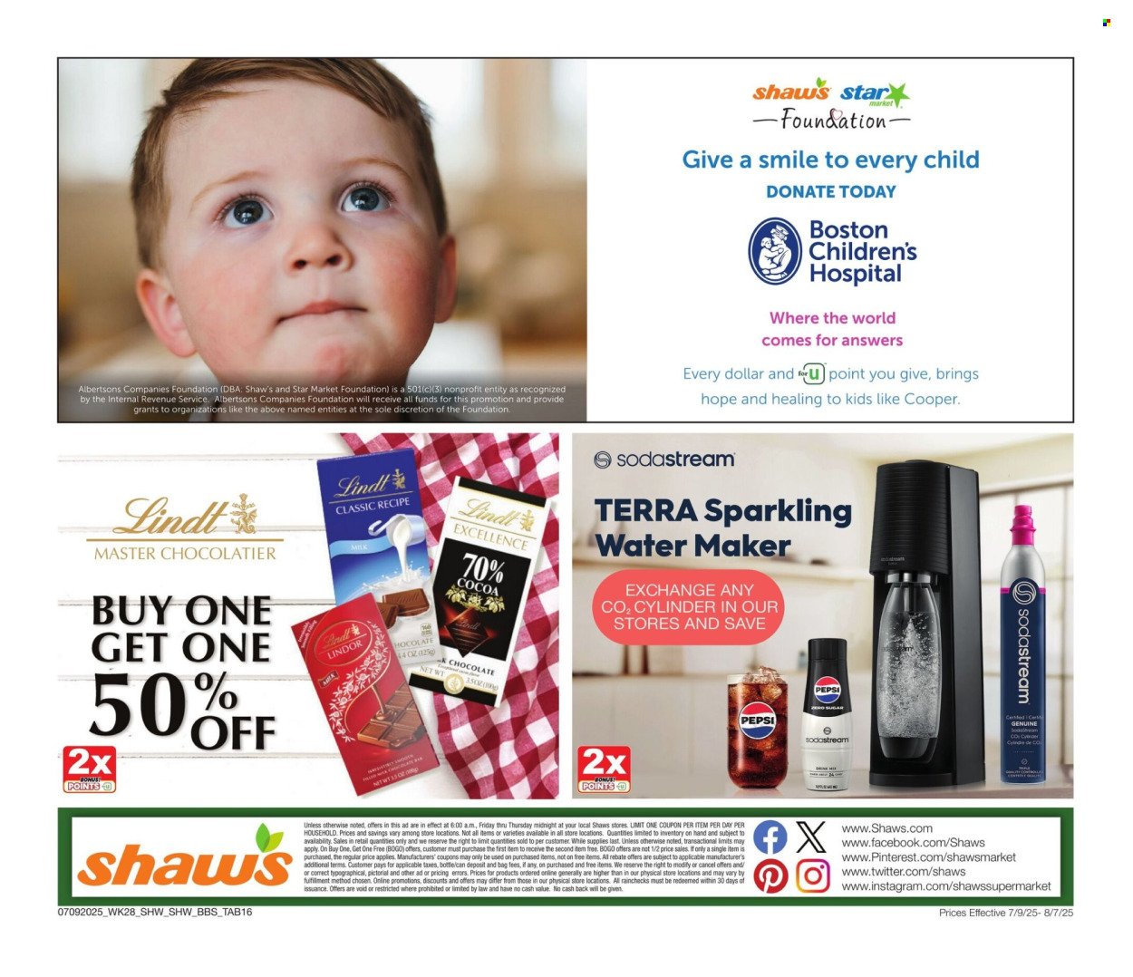 Shaw’s ad - 07/09/2025 - 08/07/2025. Page 16