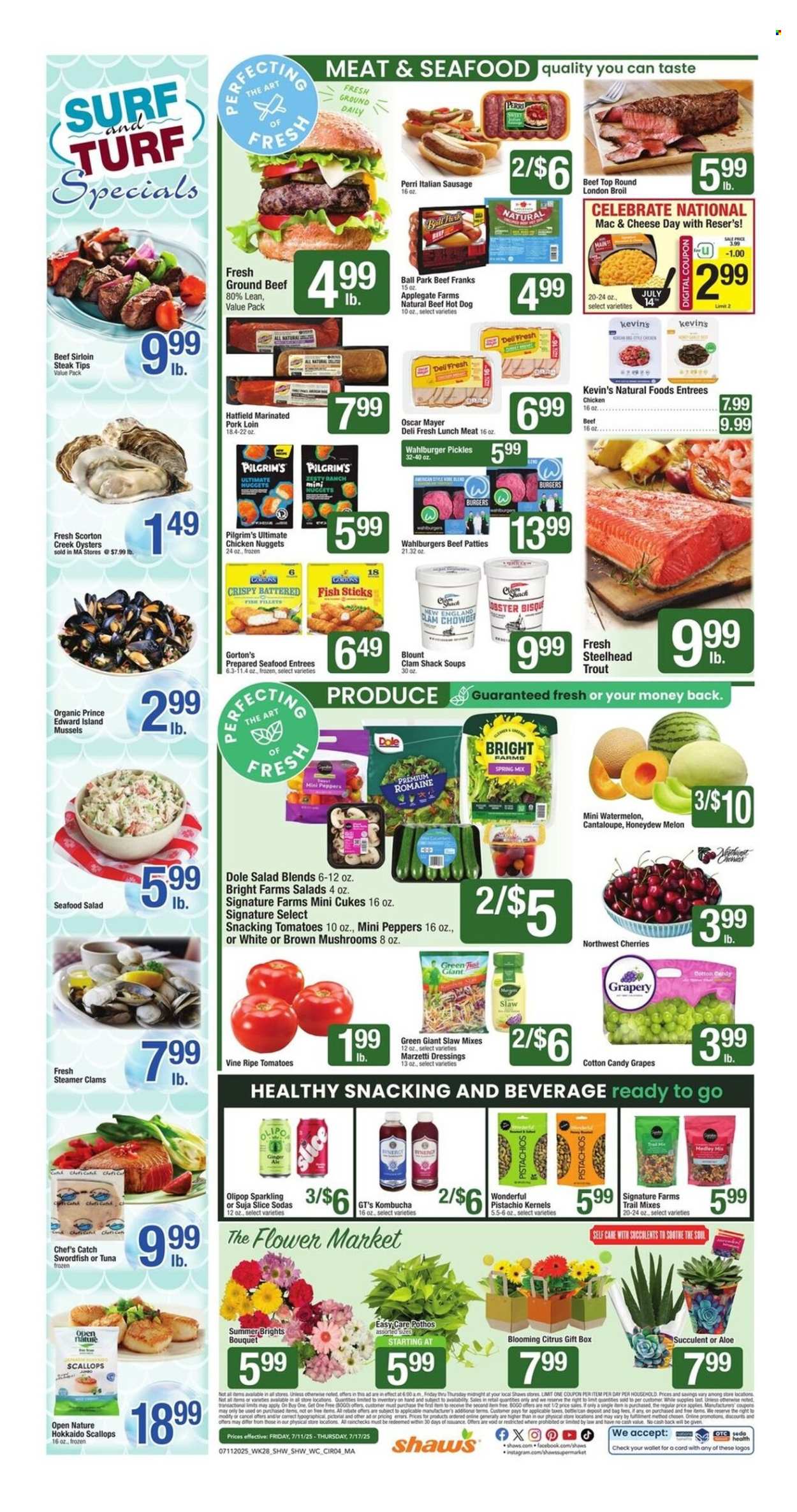 Shaw’s ad - 07/11/2025 - 07/17/2025. Page 4