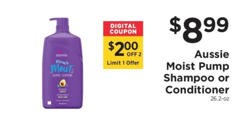 Aussie Moist Pump Shampoo or Conditioner