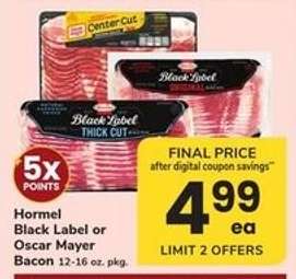 Hormel Black Label or Oscar Mayer Bacon