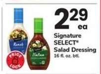 Signature Select Salad Dressing