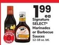 Signature SELECT Marinades or Barbecue Sauces