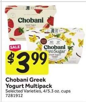 Chobani Greek Yogurt Multipack*