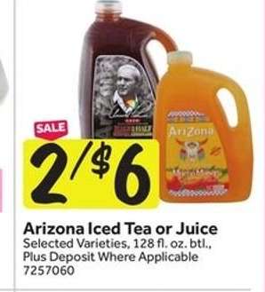 Arizona Iced Tea or Juice