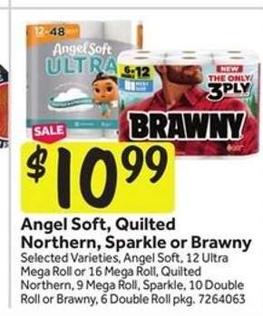 Angel Soft, Quilted Northern, Sparkle or Brawny