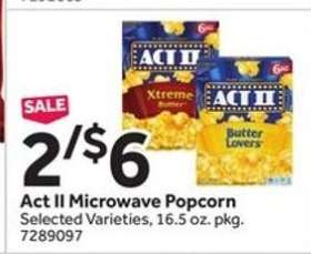Act Ii Microwave Popcorn