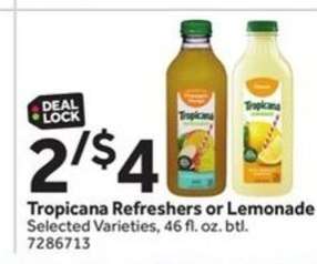 Tropicana Refreshers or Lemonade