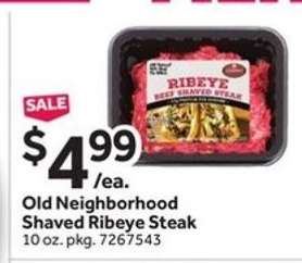 Old Neighborhood Shaved Ribeye Steak