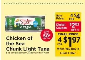 Chicken Of The Sea Chunk Light Tuna