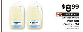 Wesson Gallon Oil