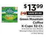 Green Mountain Coffee K-Cups 32-Ct.