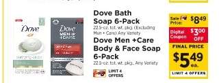 Dove Bath Soap 6-Pack