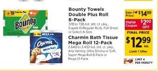Charmin Bath Tissue Mega Roll 12-Pack