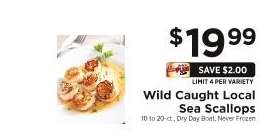 Wild Caught Local Sea Scallops
