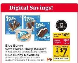 Blue Bunny Soft Frozen Dairy Dessert