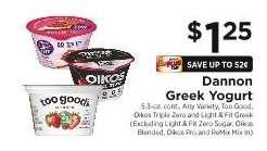 Dannon Greek Yogurt