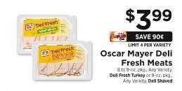 Oscar Mayer Deli Fresh Meats