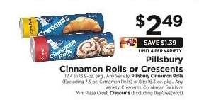 Pillsbury Cinnamon Rolls or Crescents