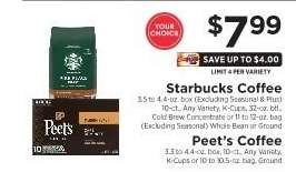 Starbucks Coffee / Peet's Coffee