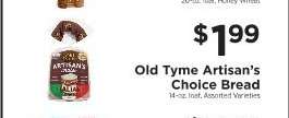 Old Tyme Artisan's Choice Bread