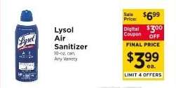 Lysol Air Sanitizer