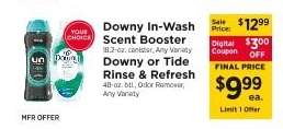 Downy In-Wash Scent Booster or Downy/Tide Rinse & Refresh