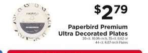 Paperbird Premium Ultra Decorated Plates